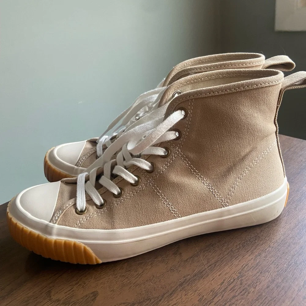 J Crew Canvas High-Top Sneakers - Picture 3 of 9